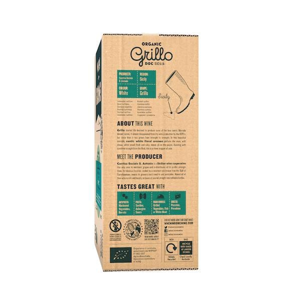 Grillo Organic DOC Sicilia 2.25L